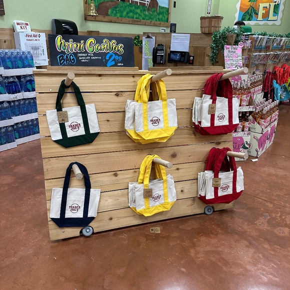 Trader joes Mini Canvas totes - Picture 5 of 5